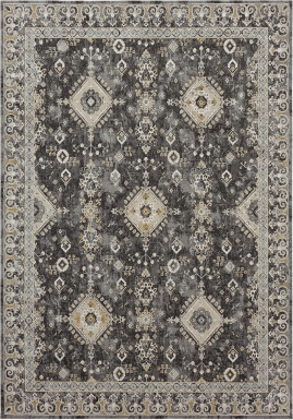 Leeworth Charcoal 7'10 x 10'3 Rug