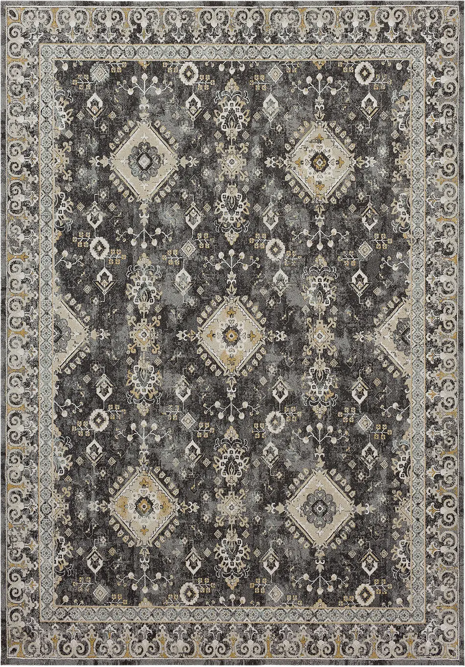 Leeworth Charcoal 5' x 7'6 Rug