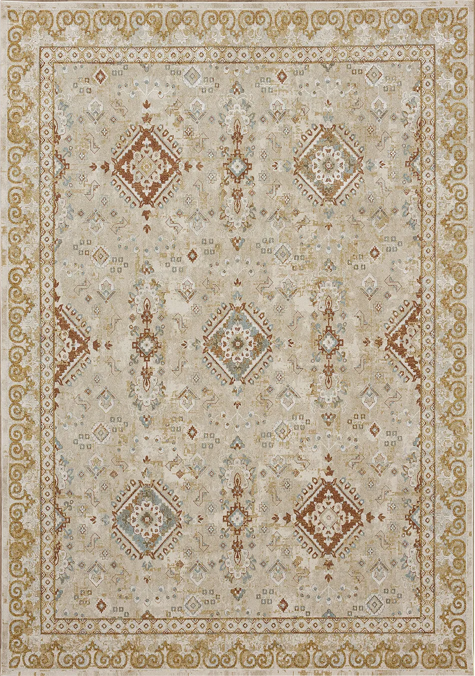 Leeworth Cream 5' x 7'6 Rug - Image 1