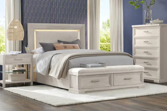 Royal Park Ivory 5 Pc King Storage Bedroom