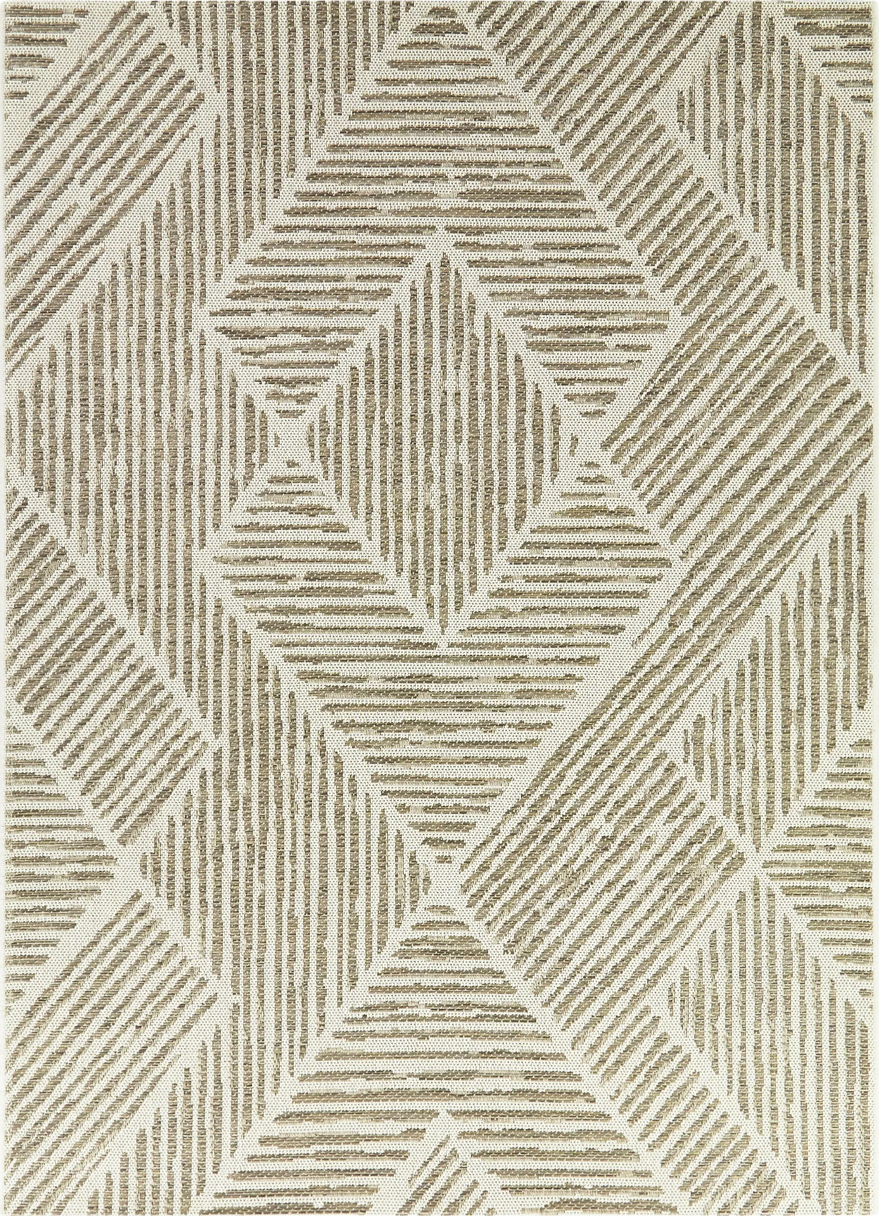 Simeon Tan 7'10 x 10' Indoor/Outdoor Rug - Image 1