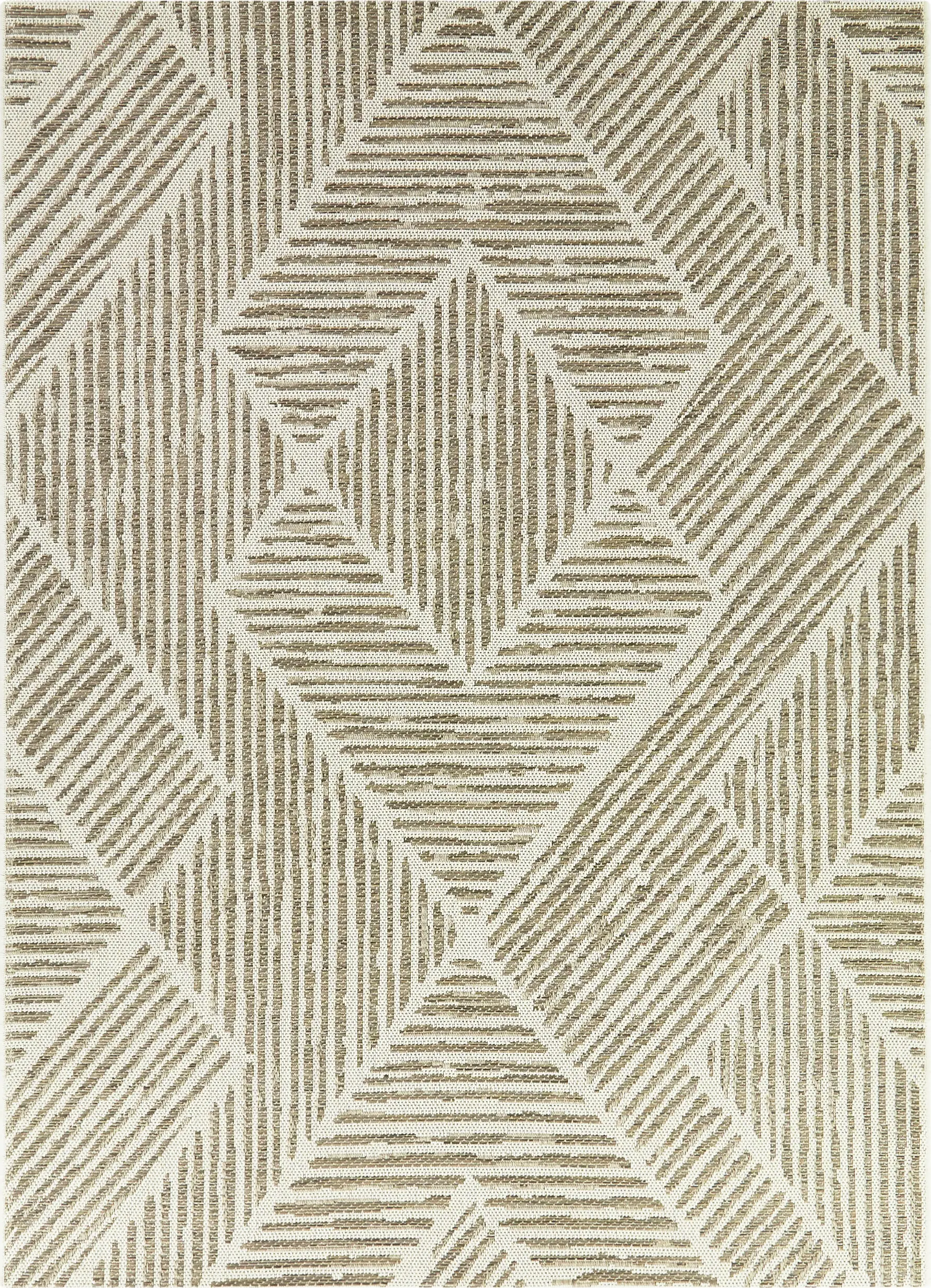 Simeon Tan 7'10 x 10' Indoor/Outdoor Rug
