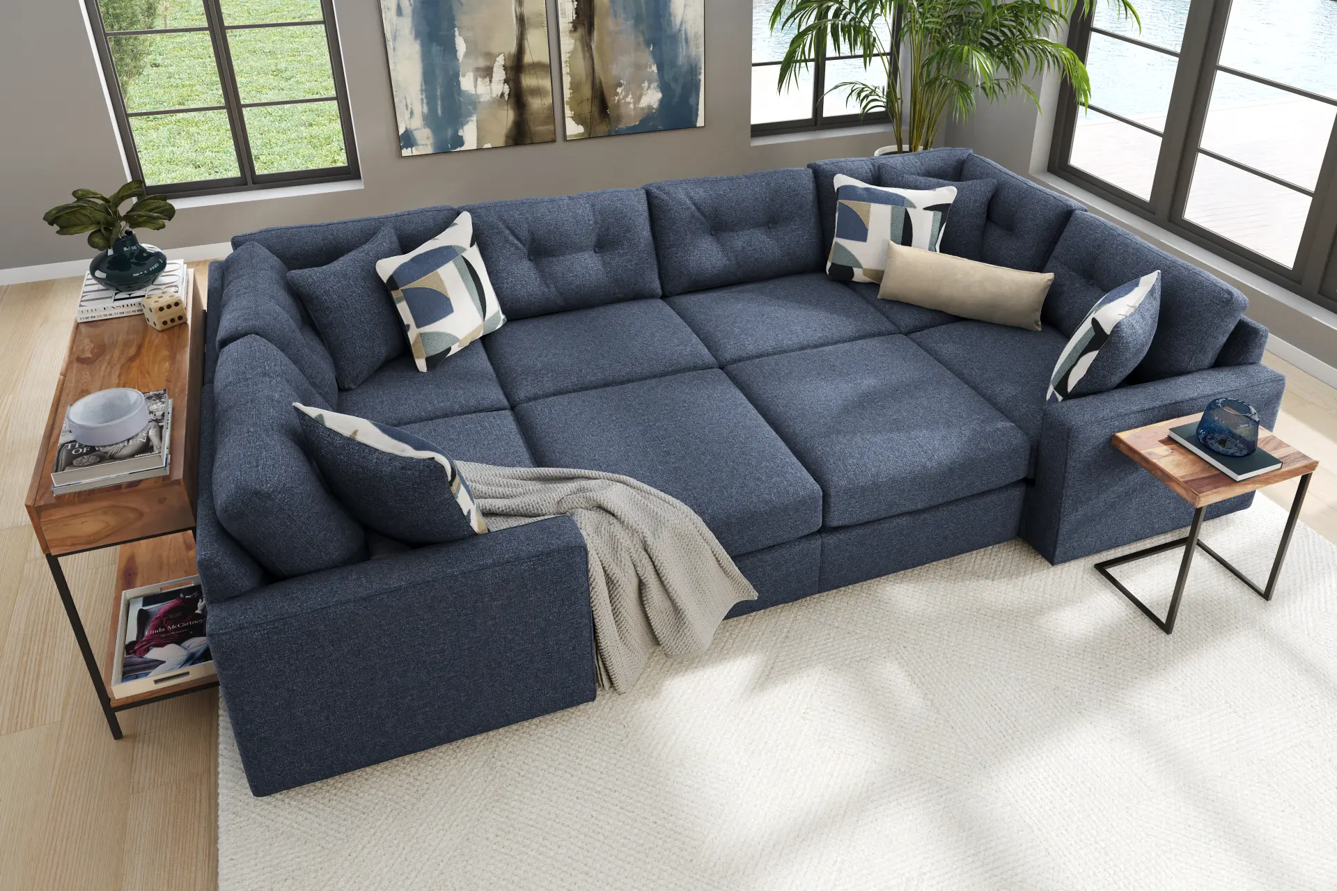 Dark Blue 8 Pc ModularOne