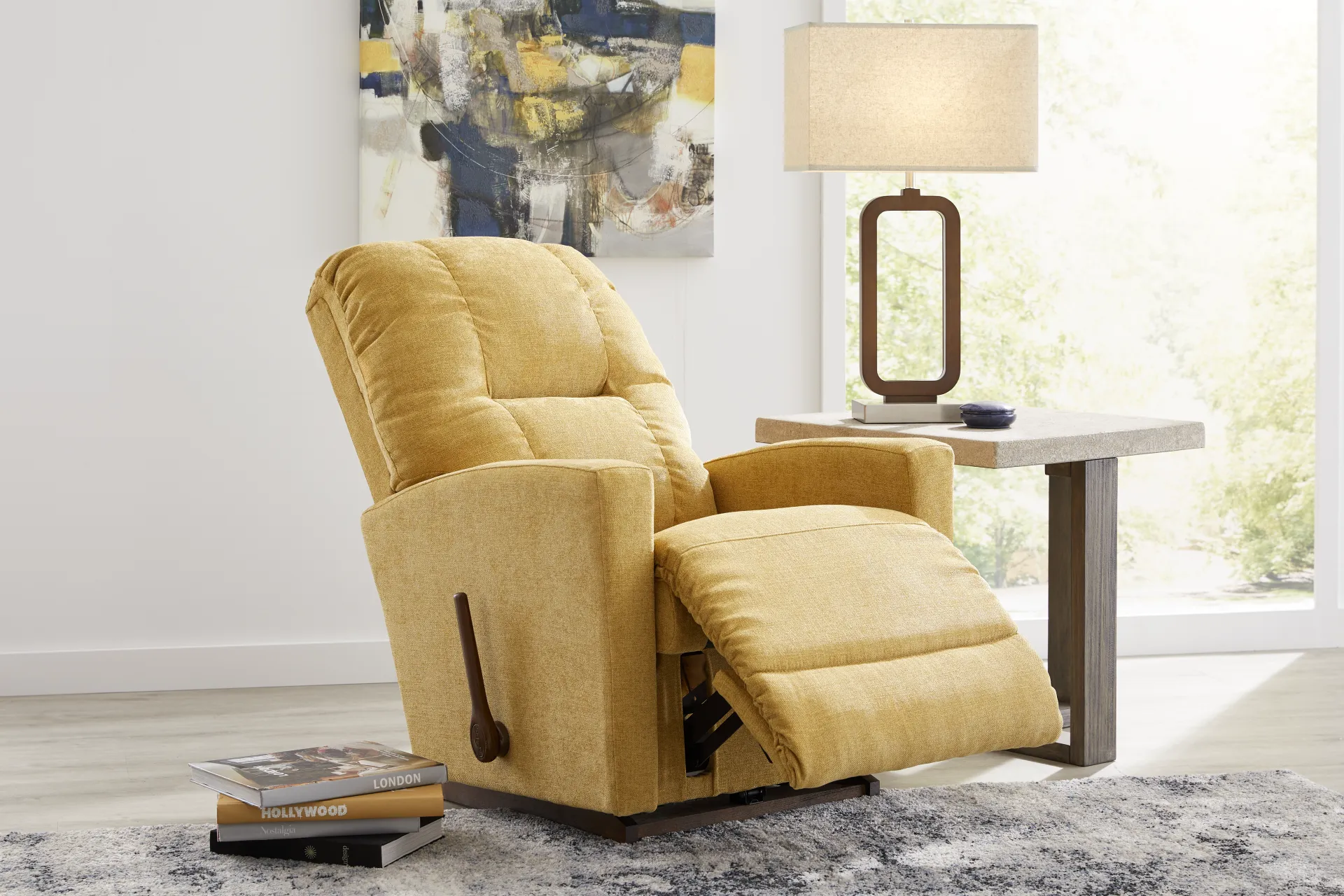 La-Z-Boy Casey I Sunflower Rocker Recliner - Image 4