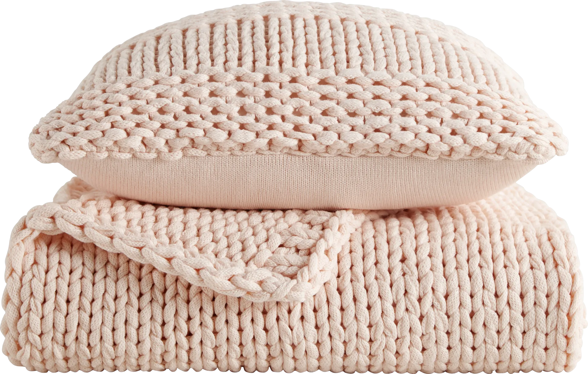 Goldriver Blush Throw Blanket Set - Image 1