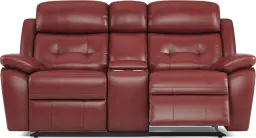 reclining console loveseat