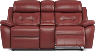 reclining console loveseat