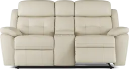 reclining console loveseat