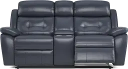 reclining console loveseat