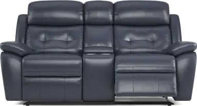 reclining console loveseat