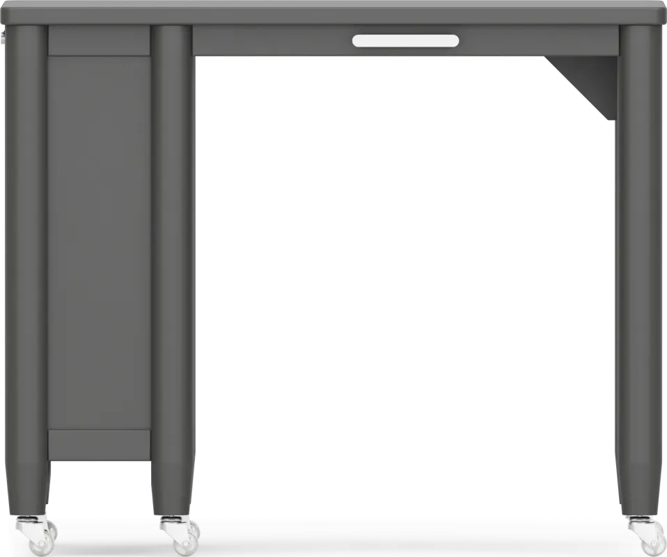 Kids Modern Colors Iron Ore Caster Desk