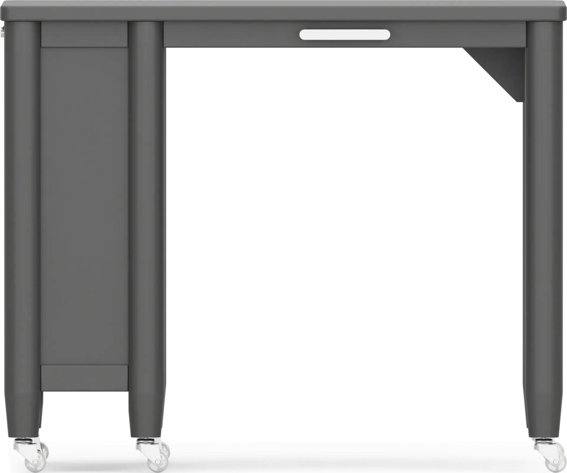 Kids Modern Colors Iron Ore Caster Desk - Image 1