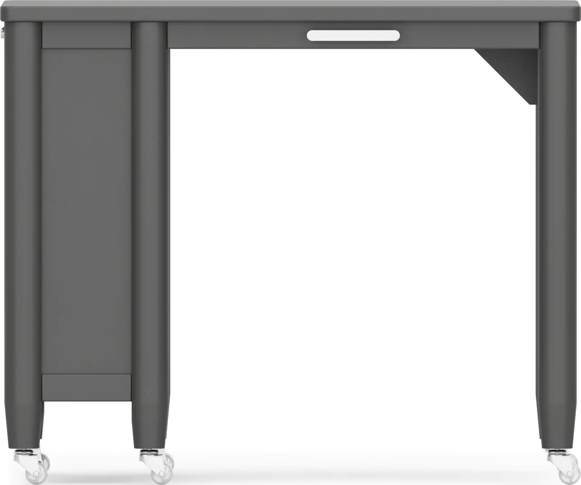 Kids Modern Colors Iron Ore Caster Desk
