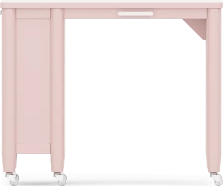 Kids Modern Colors Pink Caster Desk