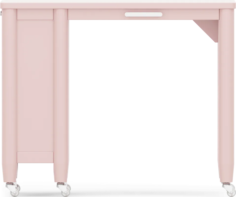Kids Modern Colors Pink Caster Desk