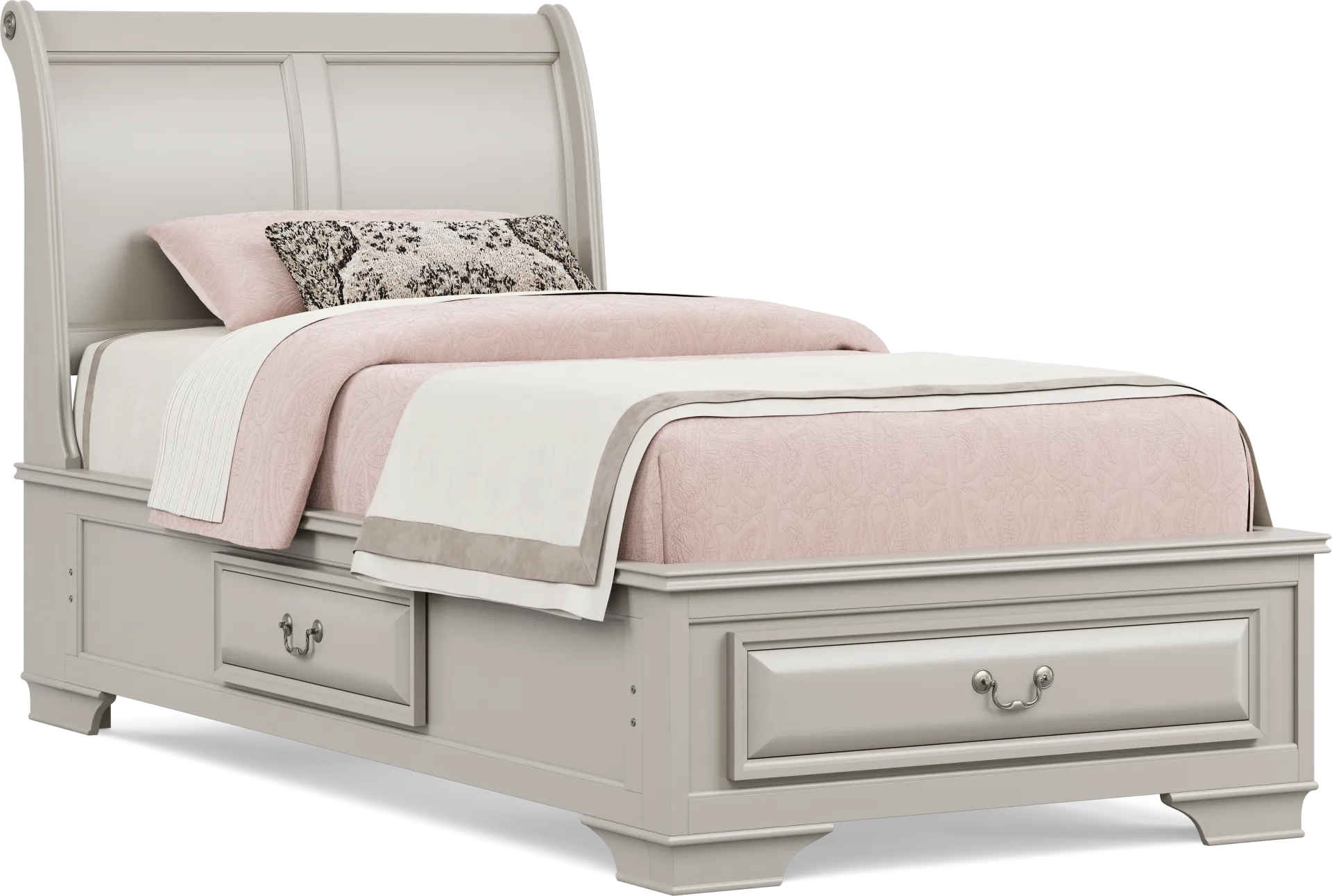 Kids Mill Valley Jr. Washed White Twin Storage Bed - Image 2