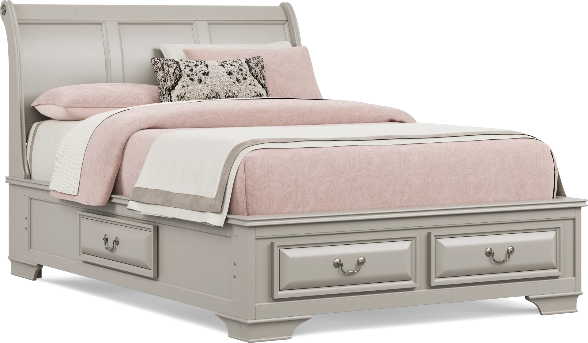 Kids Mill Valley Jr. Washed White Full Storage Bed - Image 2