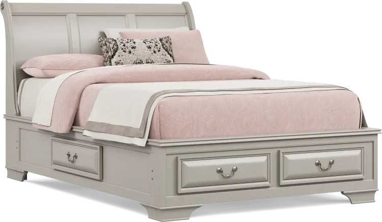 3 pc full storage bed
