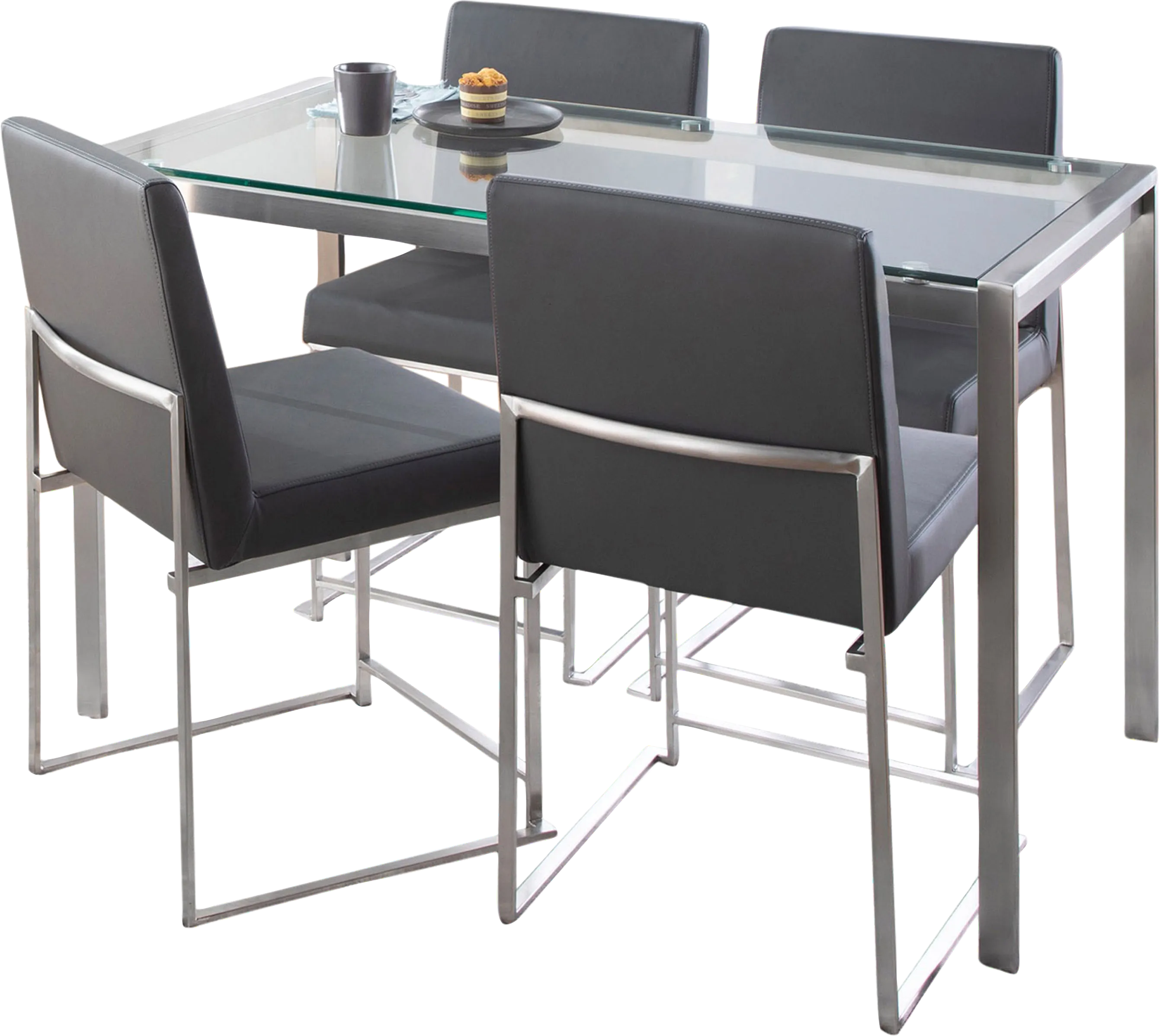 Valeview Gray 5pc Dining Set