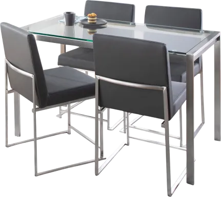 Valeview Gray 5pc Dining Set