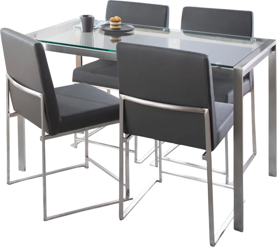 Valeview Gray 5pc Dining Set