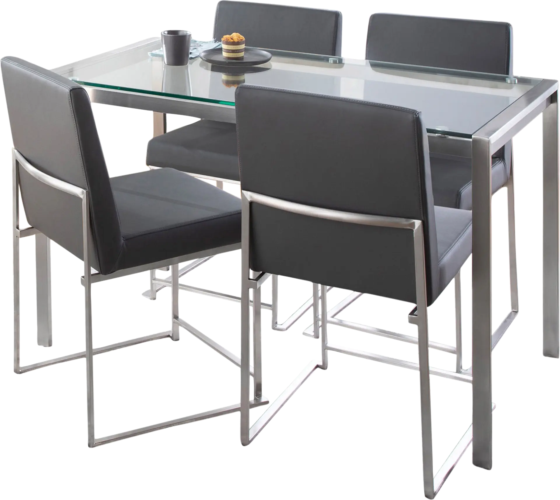 Valeview Gray 5pc Dining Set