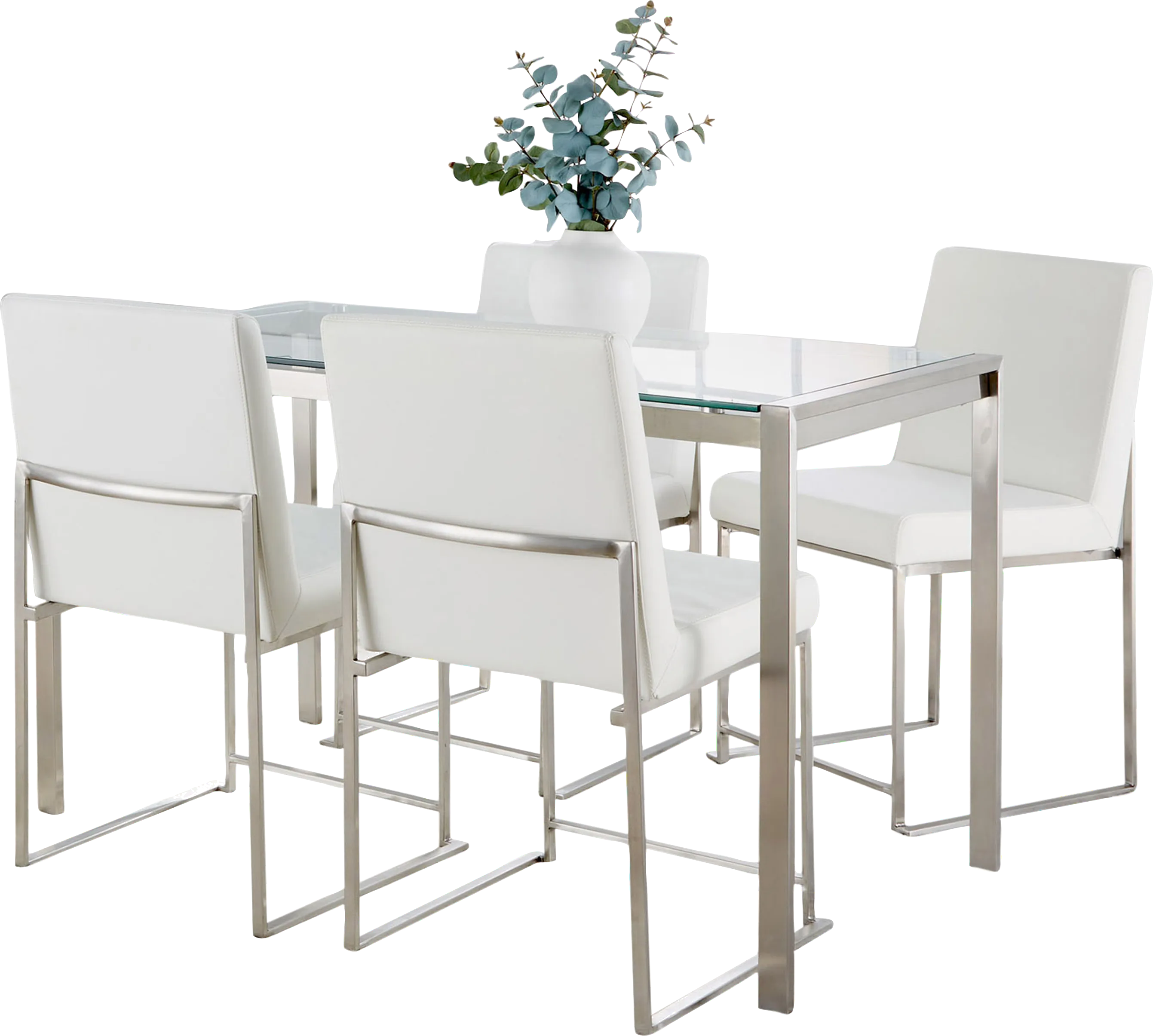 Valeview White 5pc Dining Set