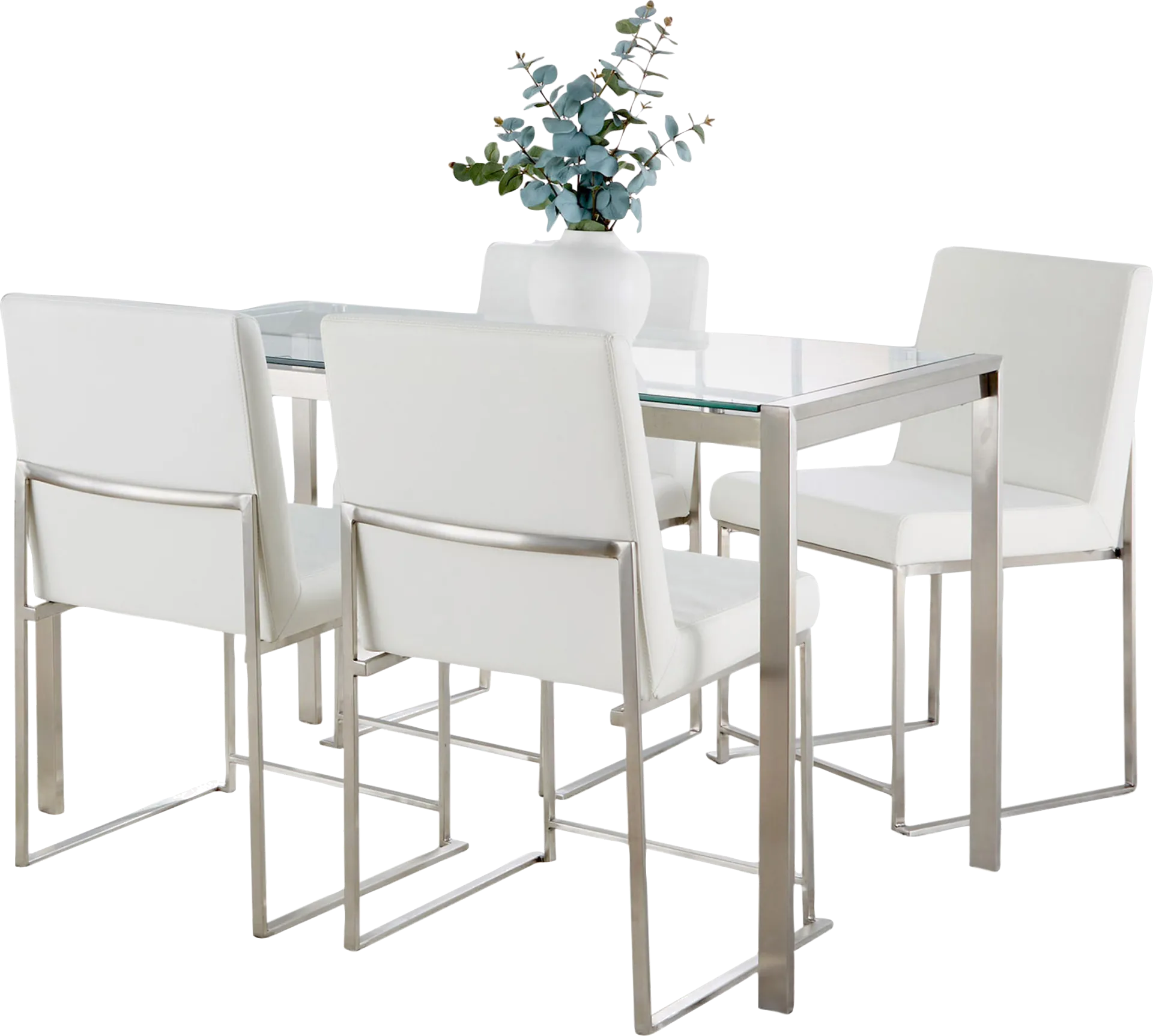 Valeview White 5pc Dining Set - Image 1
