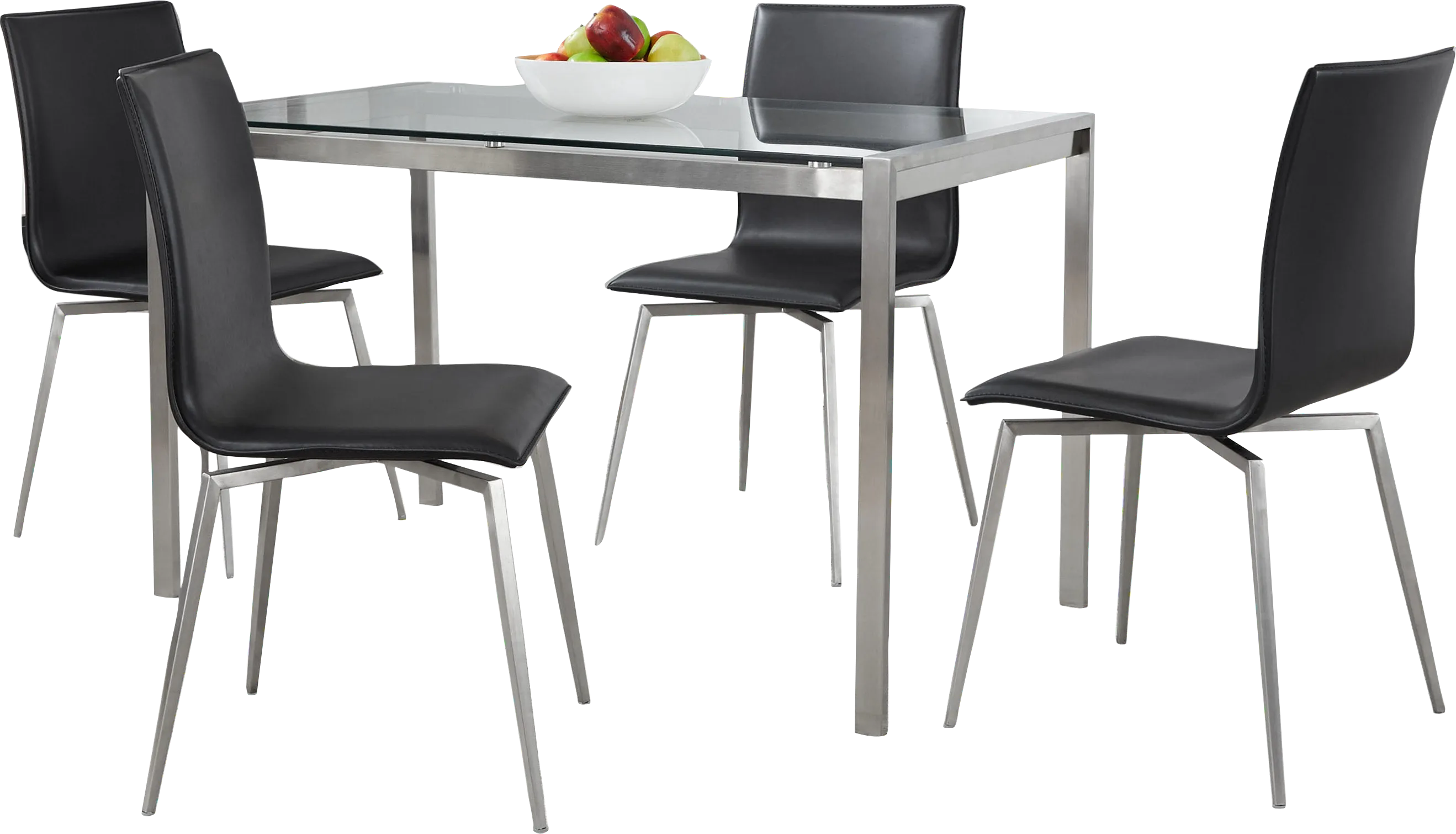 Upsall I Black 5pc Dining Set - Thumbnail - Image 1