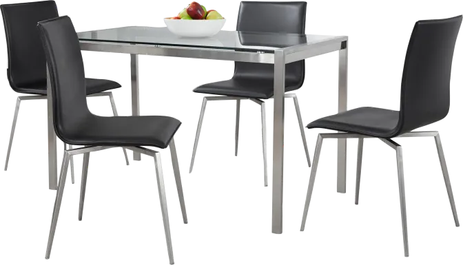 Upsall I Black 5pc Dining Set