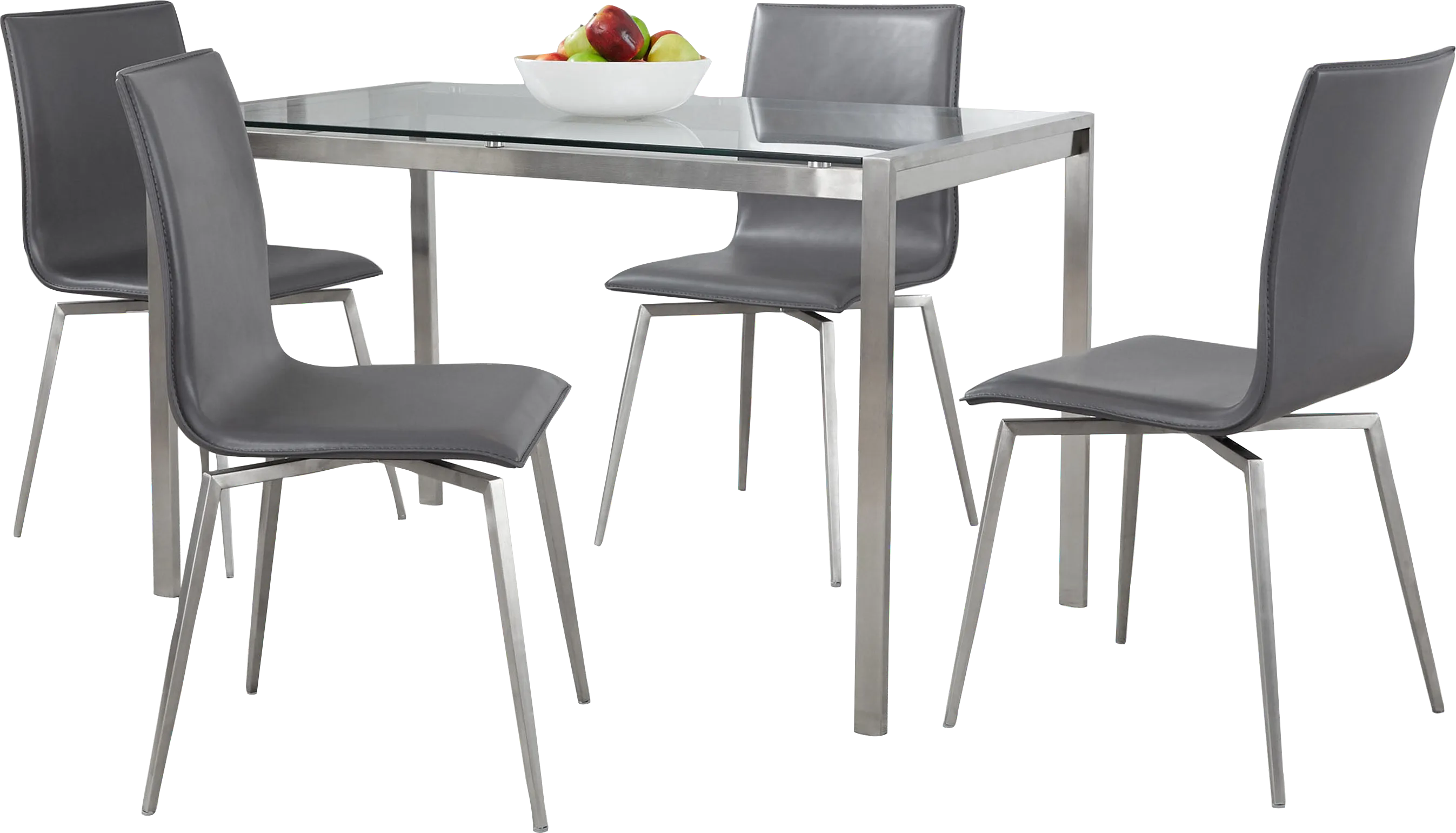 Upsall I Gray 5pc Dining Set