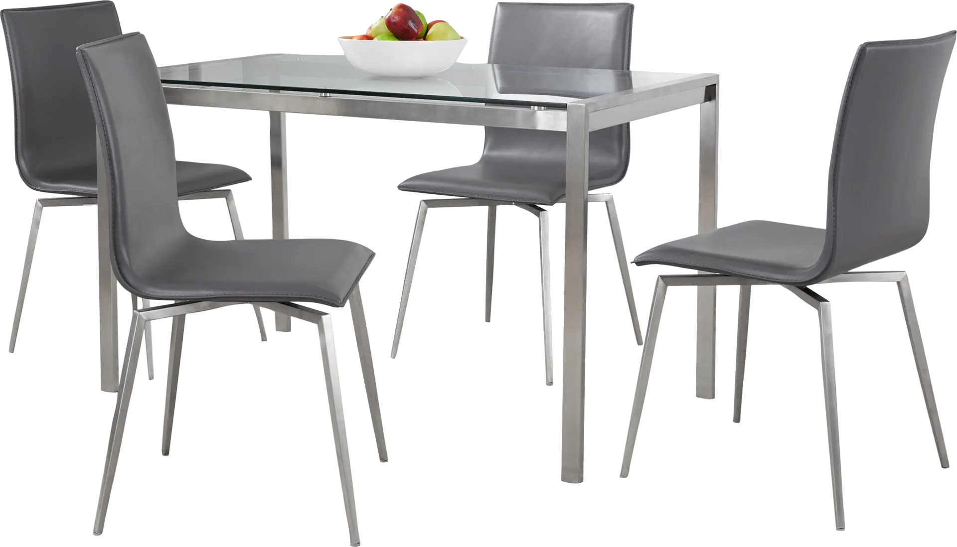 Upsall I Gray 5pc Dining Set