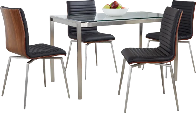 Upsall II Black 5pc Dining Set