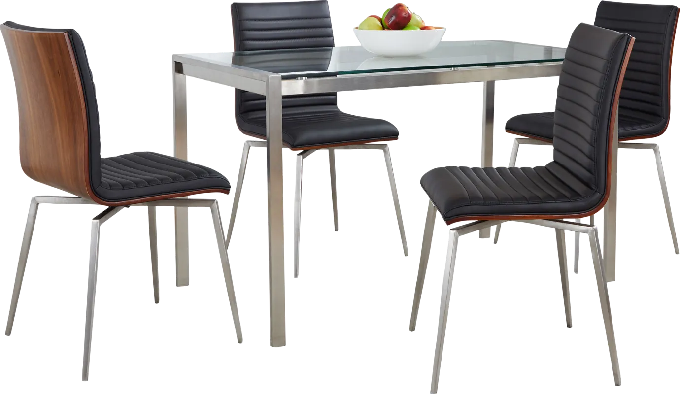 Upsall II Black 5pc Dining Set