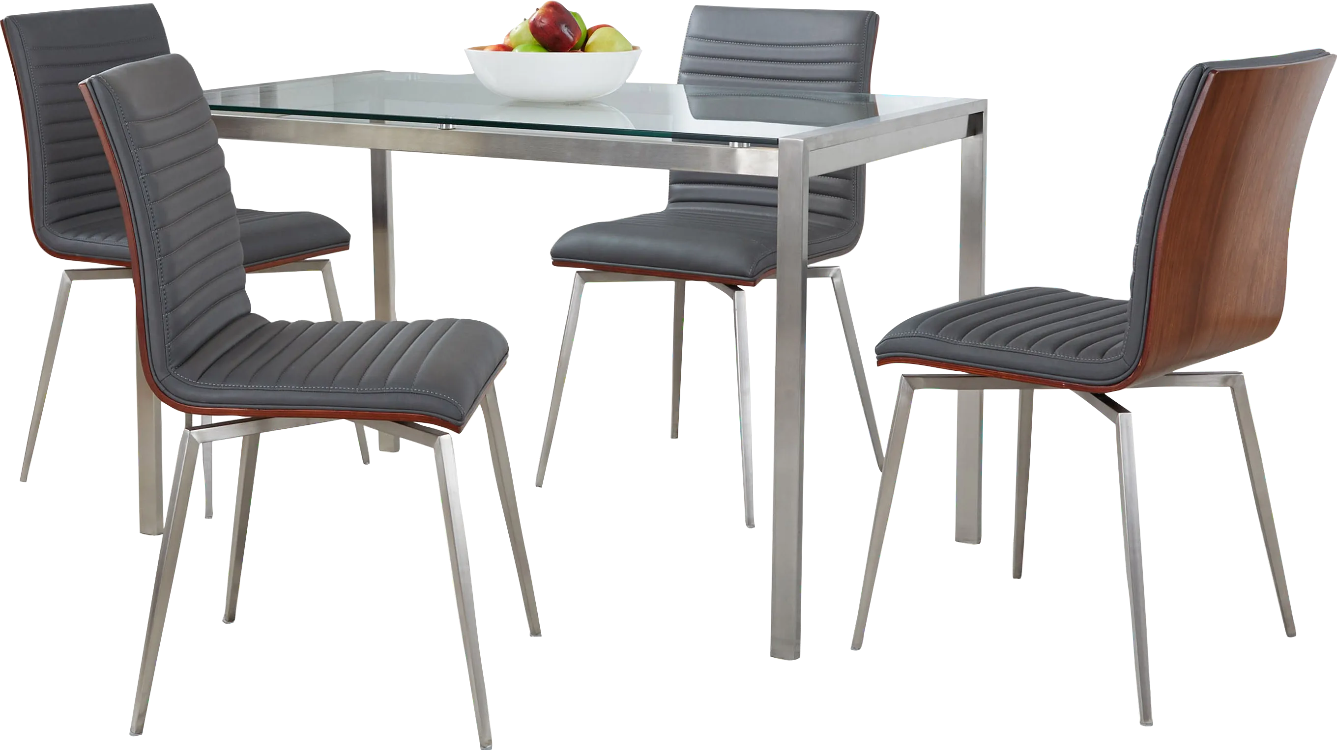 Upsall II Gray 5pc Dining Set - Thumbnail - Image 1