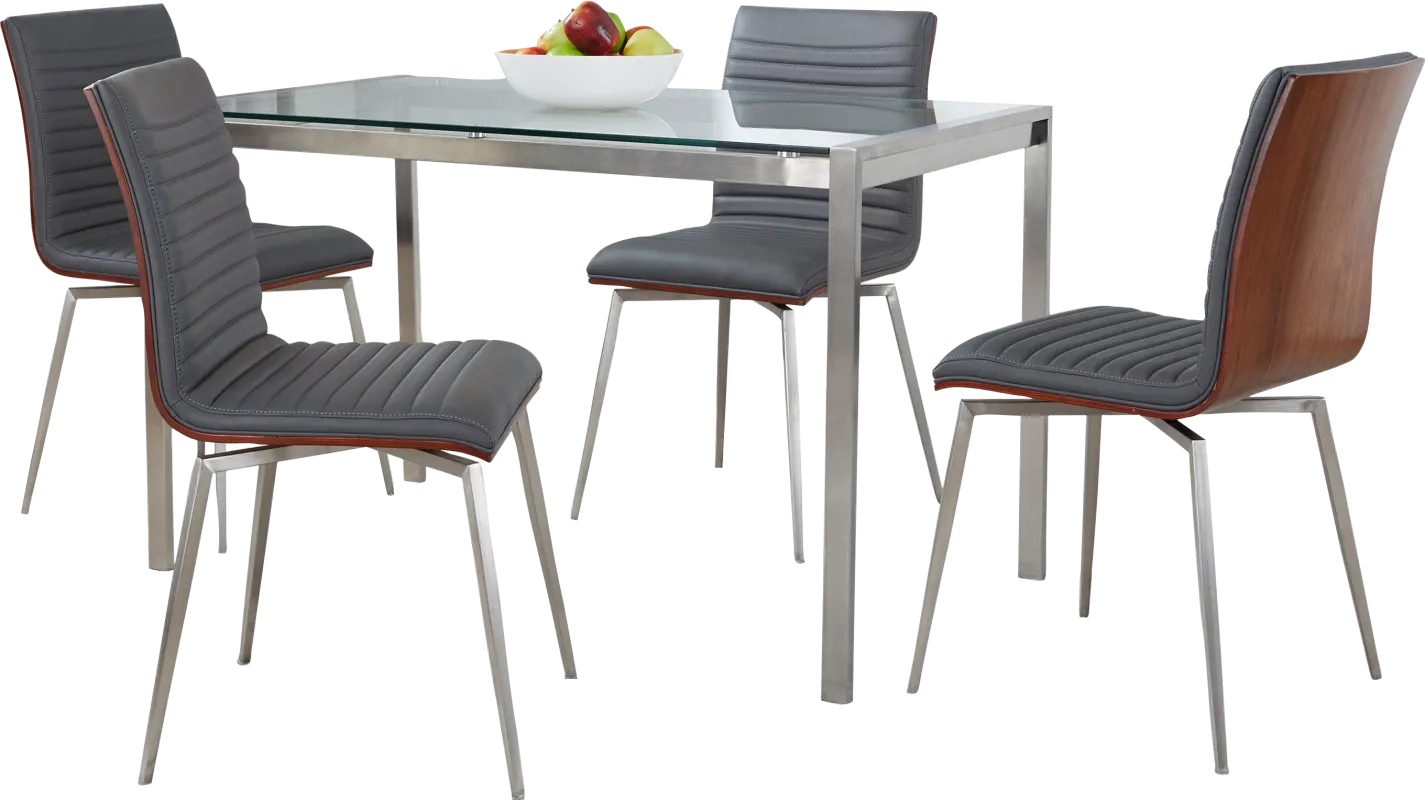 Upsall II Gray 5pc Dining Set
