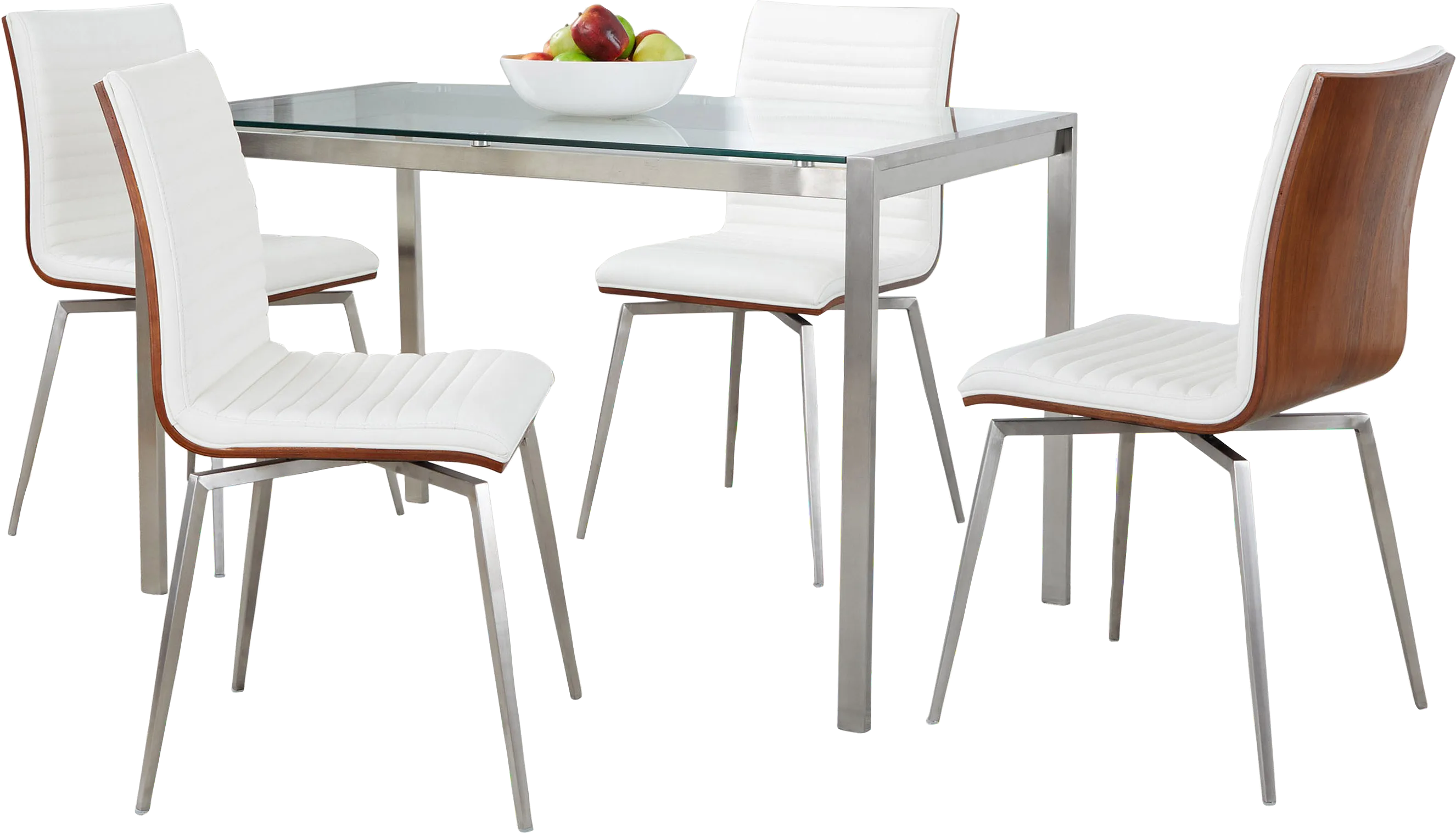 Upsall II White 5pc Dining Set