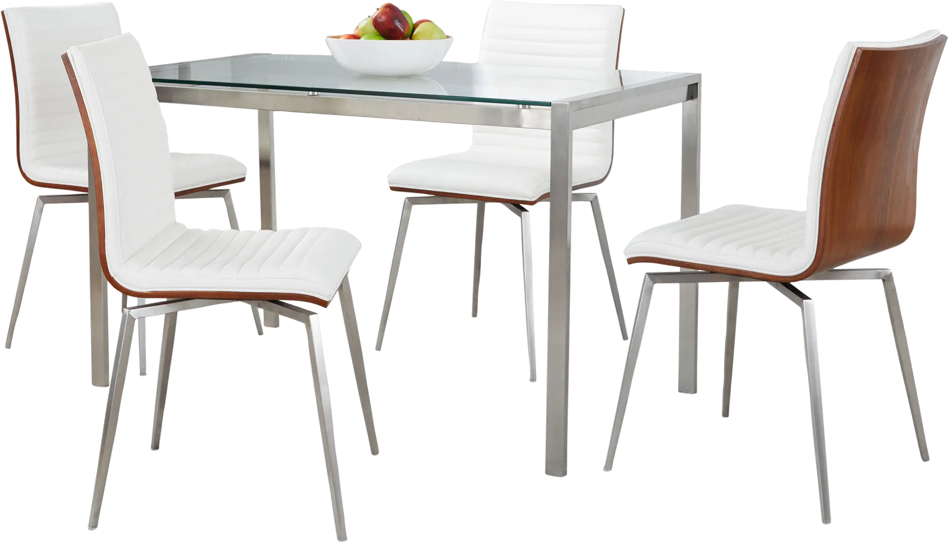 Upsall II White 5pc Dining Set