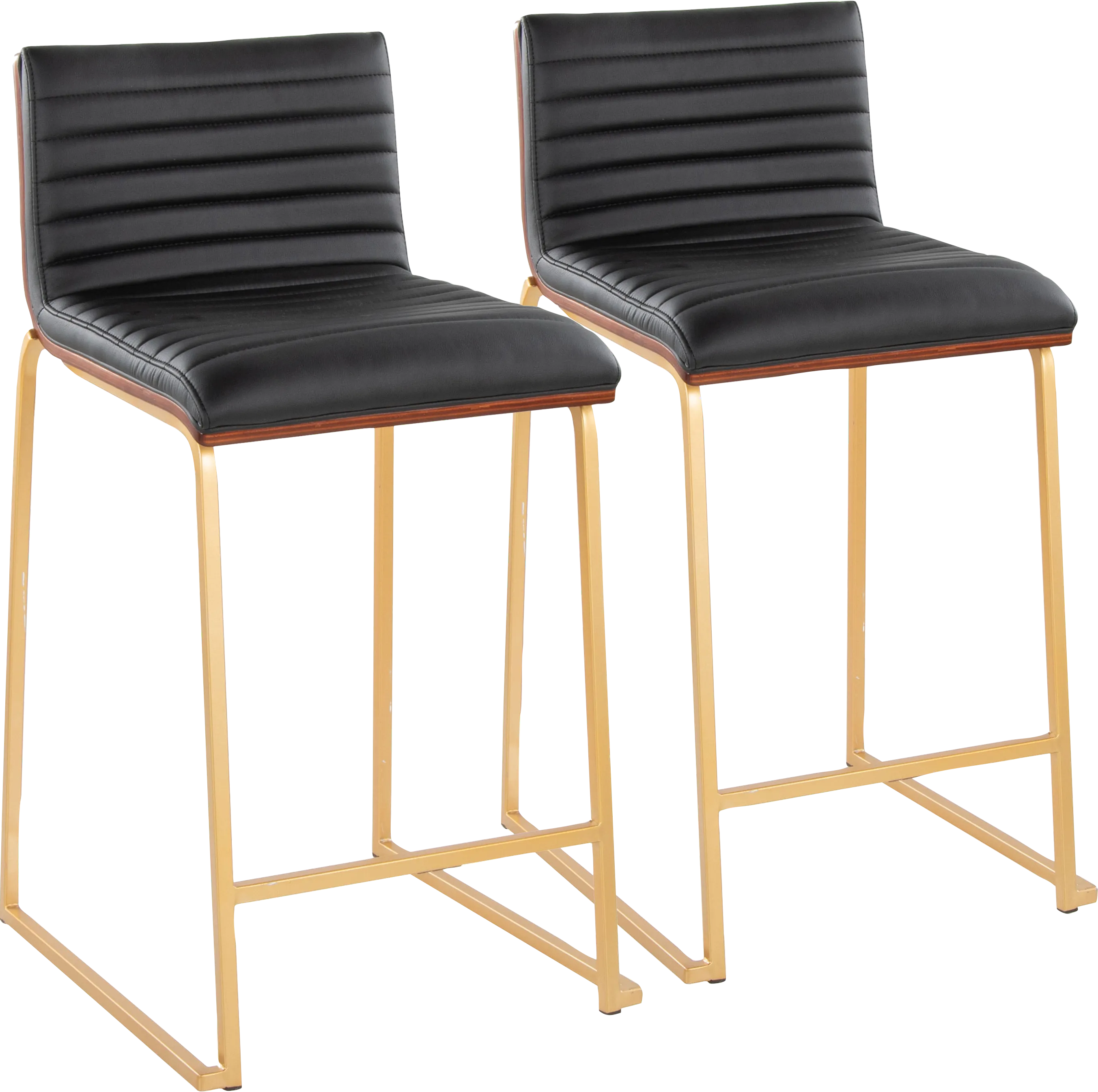 Tatesbrook IV Black Counter Height Stool, Set of 2 - Thumbnail - Image 1