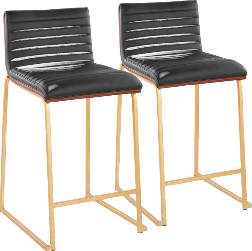 Tatesbrook IV Black Counter Height Stool, Set of 2