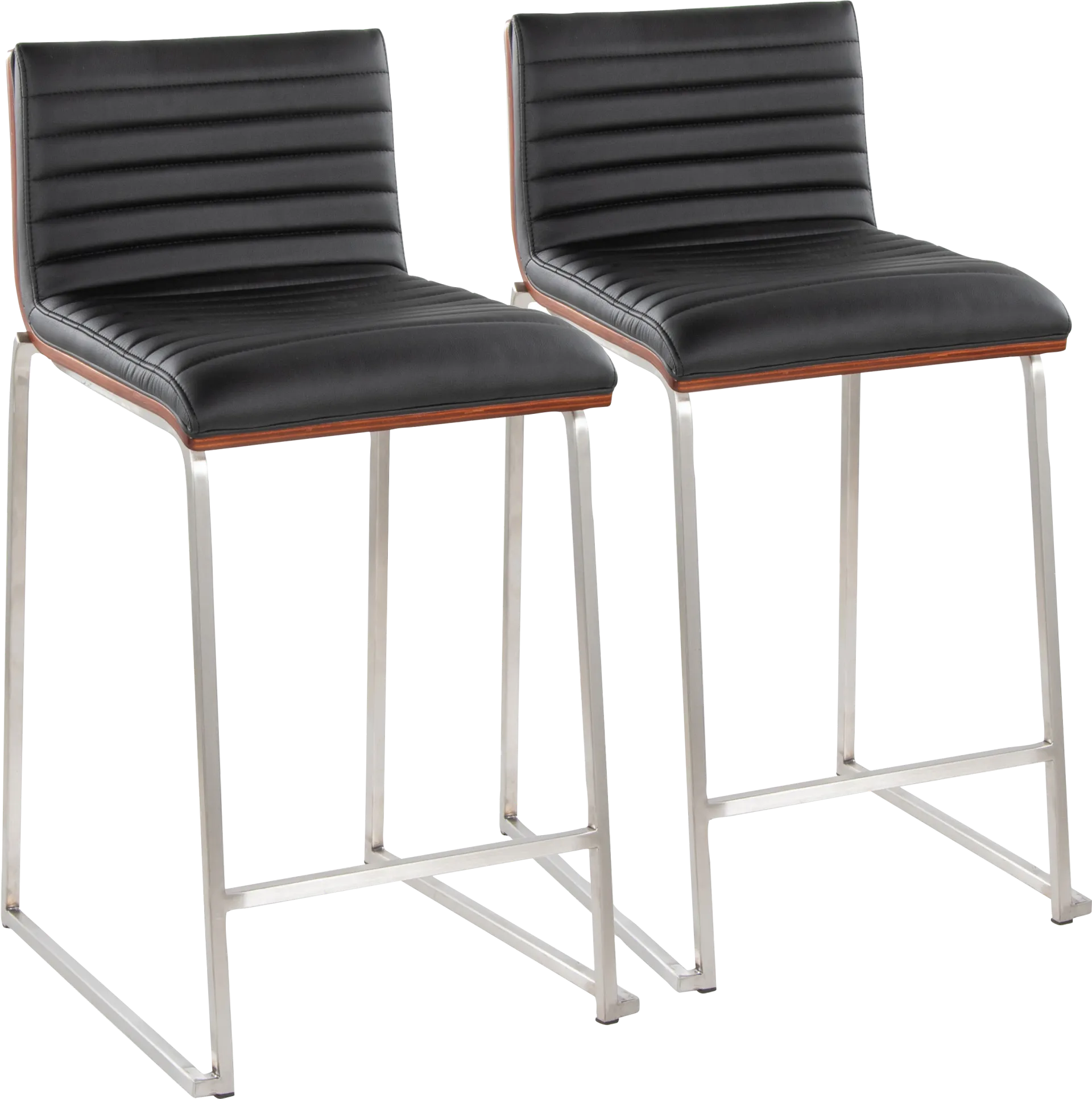 Tatesbrook VI Black Counter Height Stool, Set of 2 - Image 1