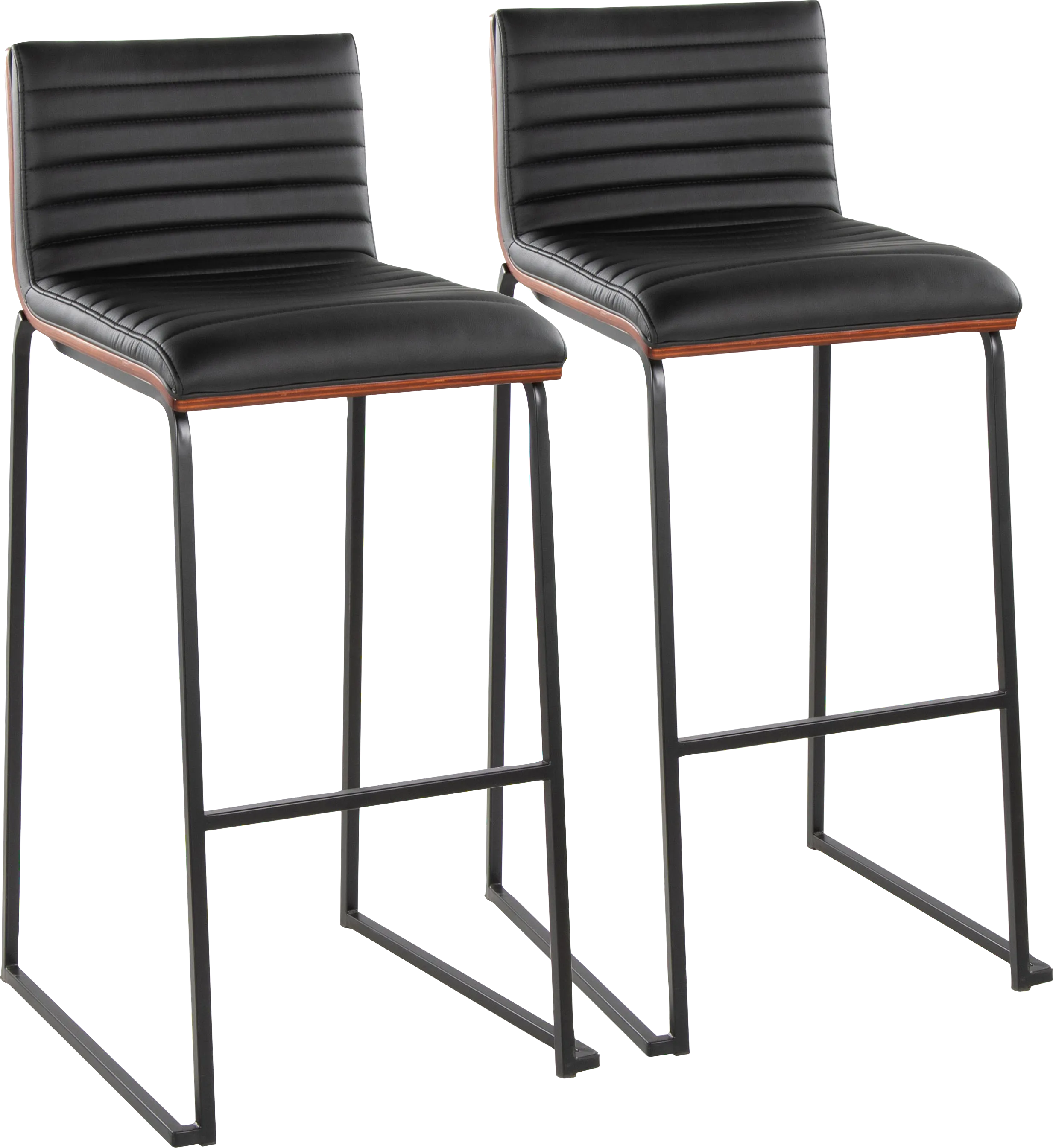 Tatesbrook V Black Barstool, Set of 2 - Thumbnail - Image 1