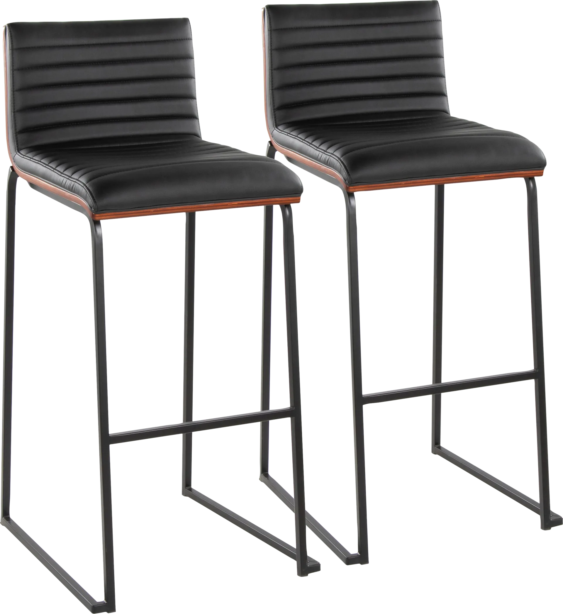 Tatesbrook V Black Barstool, Set of 2 - Image 1
