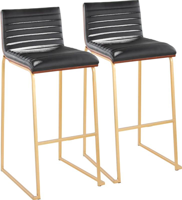 Tatesbrook IV Black Barstool, Set of 2