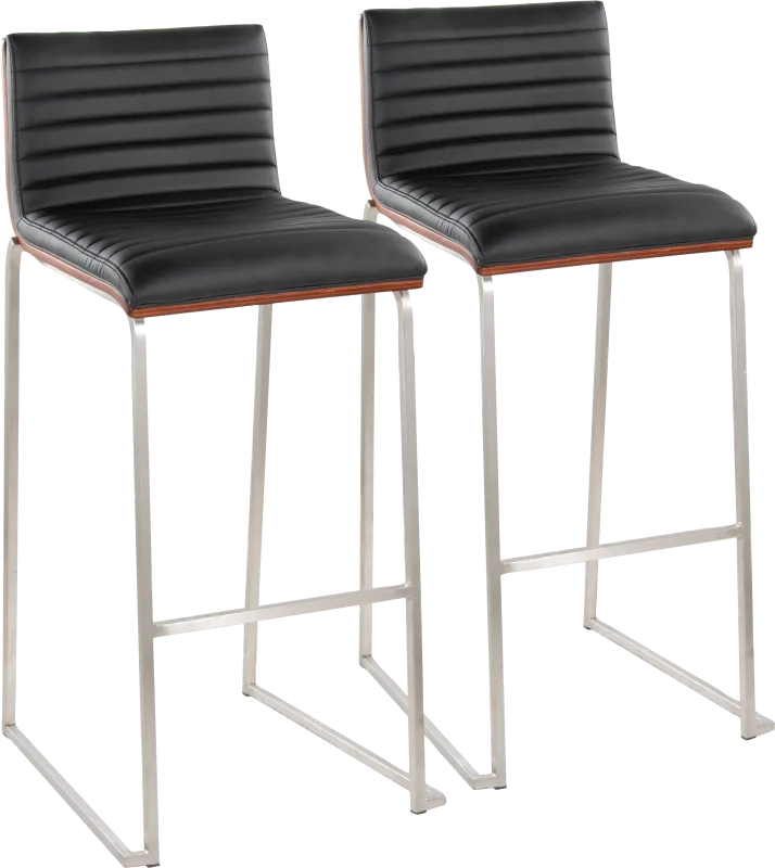 Tatesbrook IV Black Barstool, Set of 2