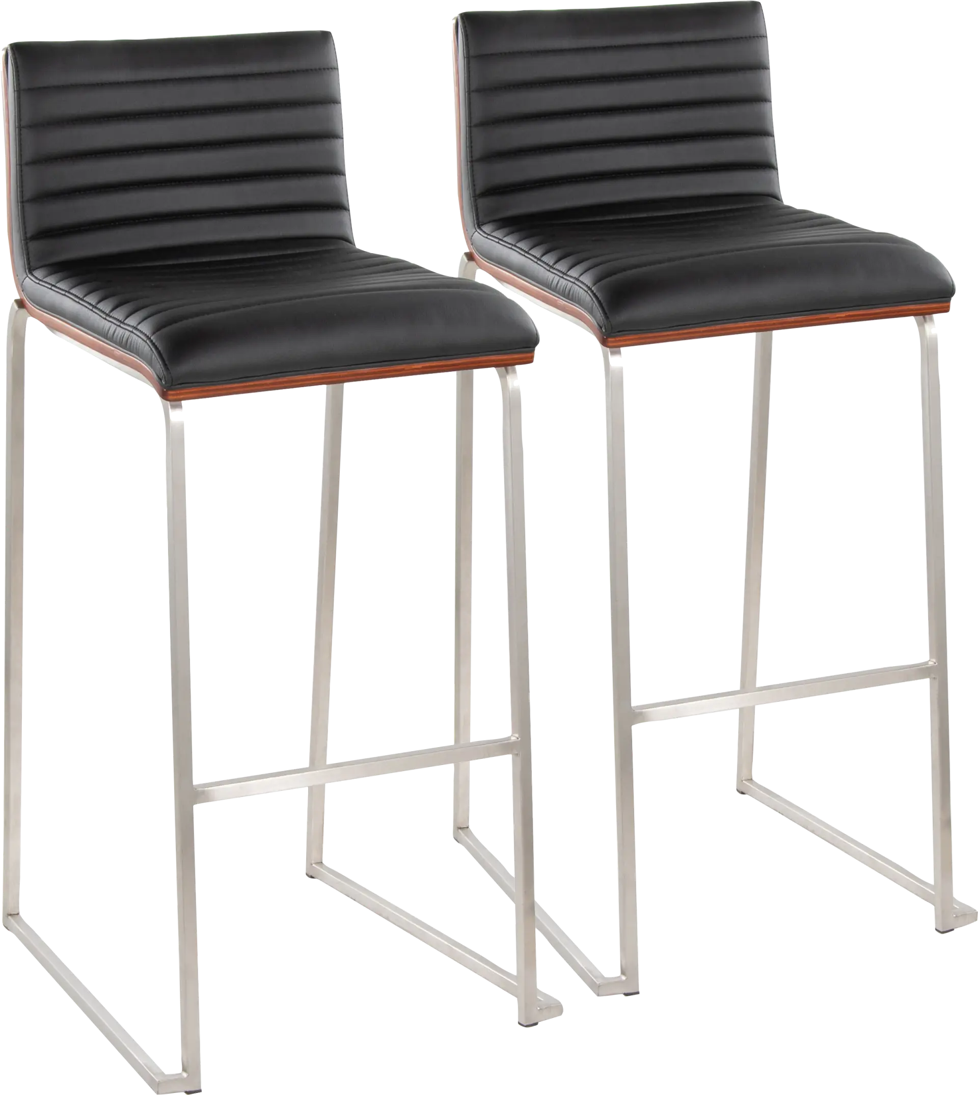 Tatesbrook IV Black Barstool, Set of 2