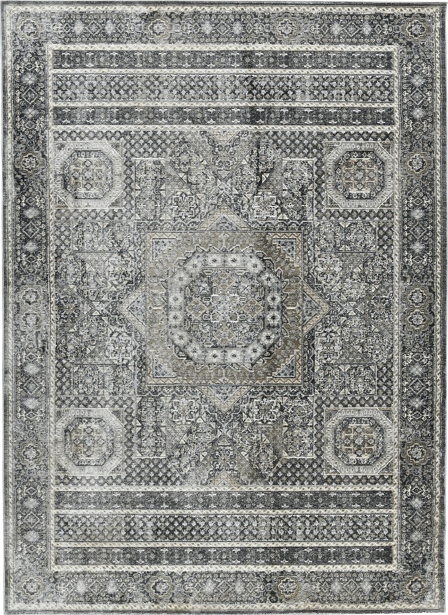 Haertley Charcoal 5'3 x 7'10 Rug - Image 1