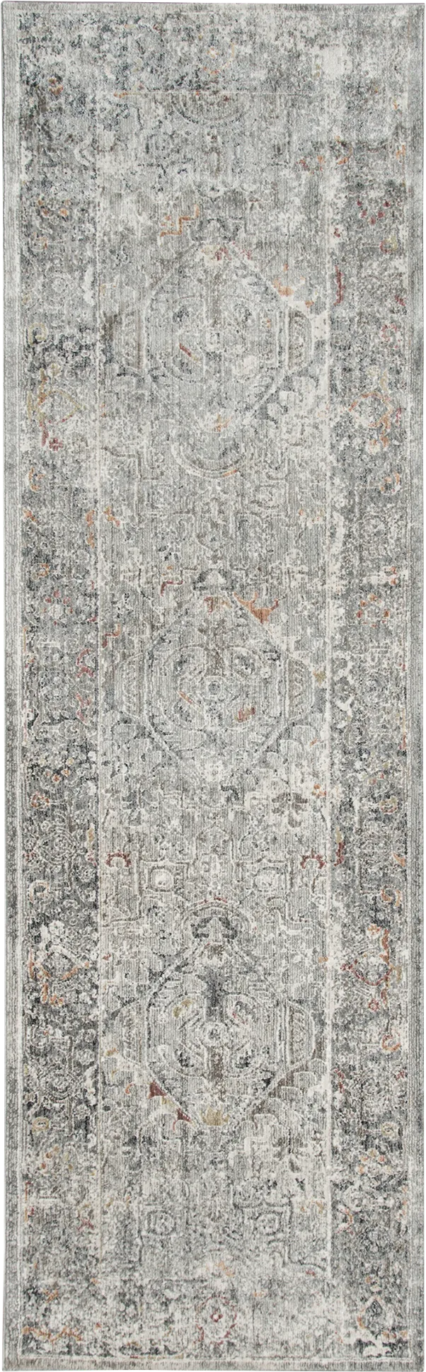 Wishborne Silver 2'6 x 7'10 Runner Rug - Image 1