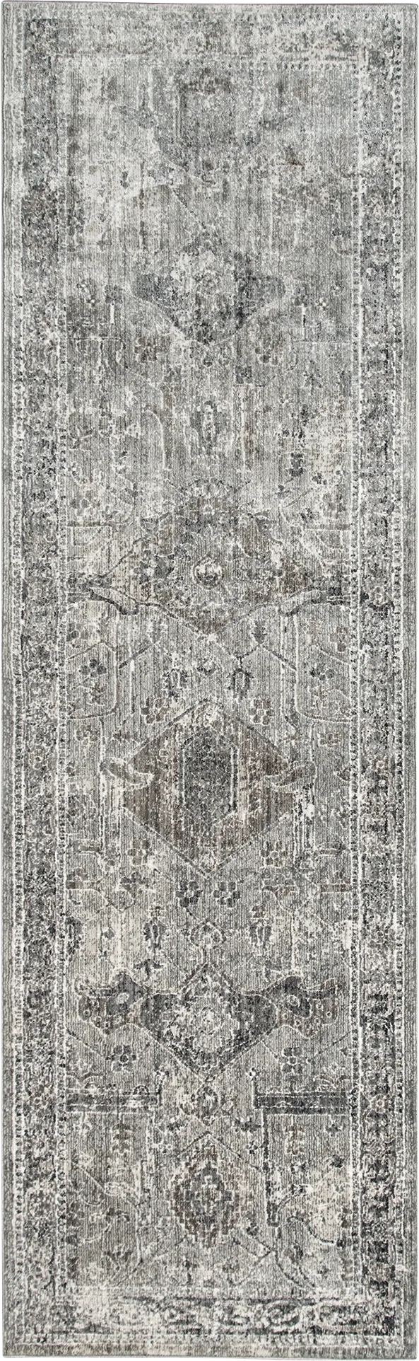 Wulworth Gray 2'6 x 7'10 Runner Rug - Image 1