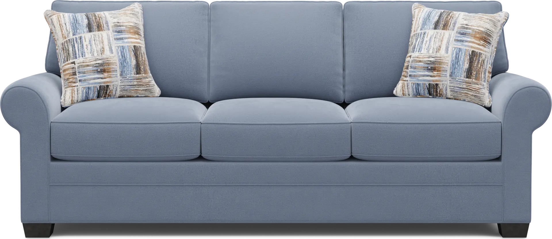 Bellingham Blue Microfiber Sofa